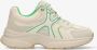 Mexx Sneaker Loyce Beige Groen - Thumbnail 1