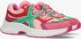 Mexx Loyce Lage sneakers Leren Sneaker Dames Paars - Thumbnail 6