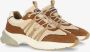 Mexx Moana chunky suède met teddy sneakerrs ecru cognac - Thumbnail 2
