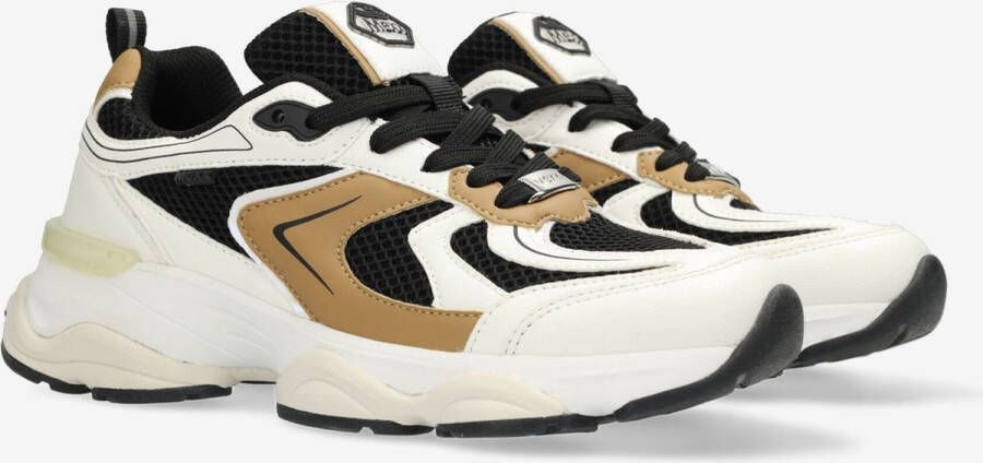 Mexx Bruin en Wit Lage Sneakers Multicolor Dames
