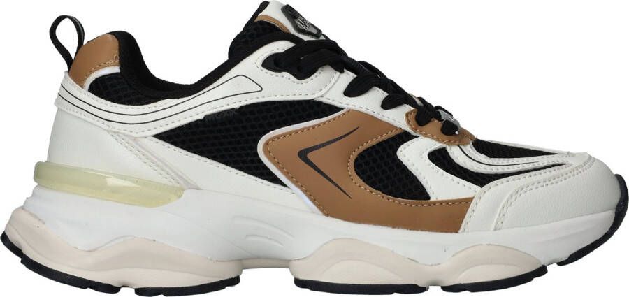 Mexx Bruin en Wit Lage Sneakers Multicolor Dames