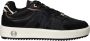 Mexx Zwarte leren sneakers met ponyhair detail Black Dames - Thumbnail 1