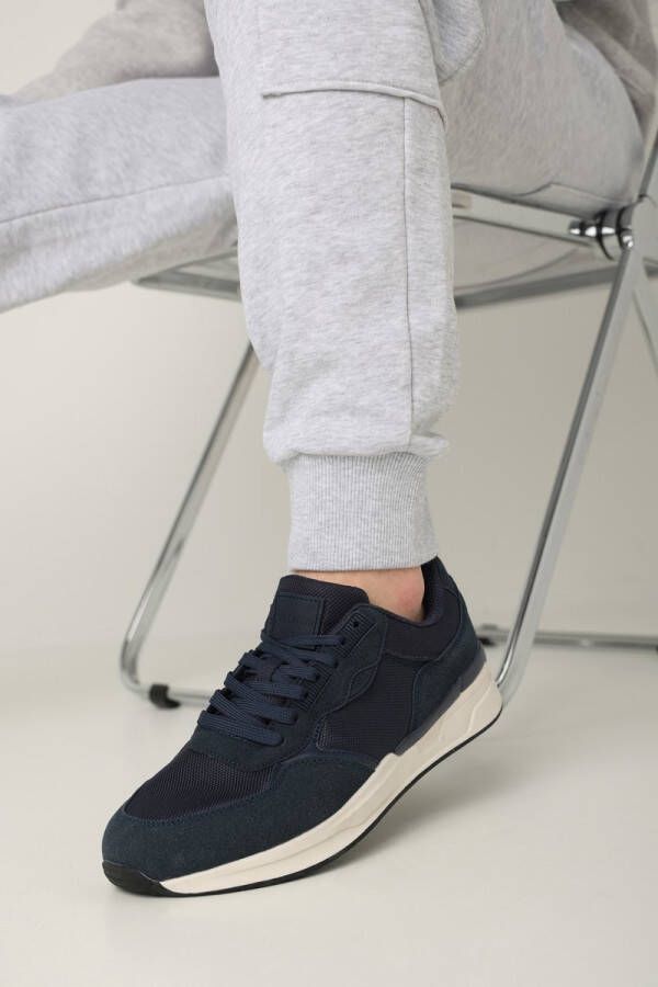 Mexx Sneaker Raid Pelle Navy Heren