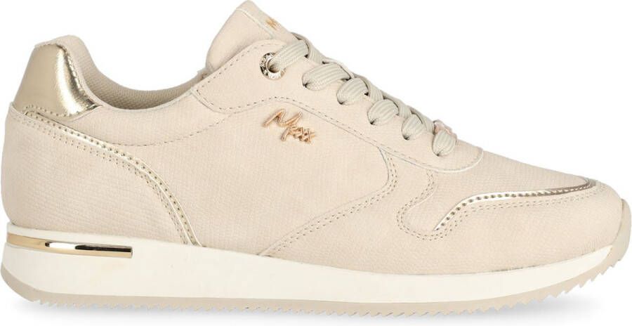 Mexx Beige Reptielenprint Lage Sneakers Beige Dames - Foto 5