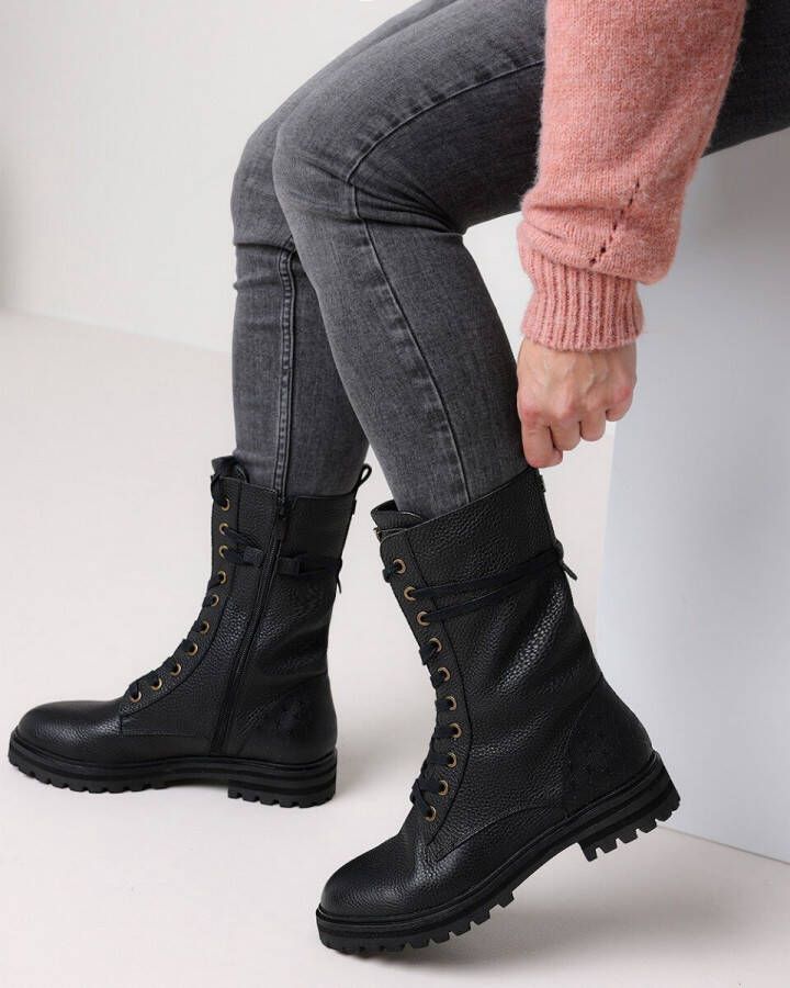 Mexx Enkellaarzen Hatty Zwart Dames Boots Laarzen dames - Schoenen.nl
