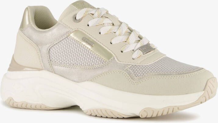 Mexx XX by dames dad sneakers beige metallic Uitneembare zool