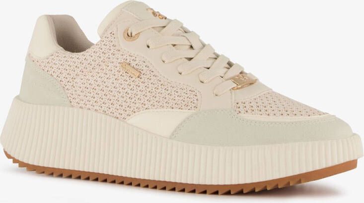 Mexx XX by dames sneakers beige wit Uitneembare zool