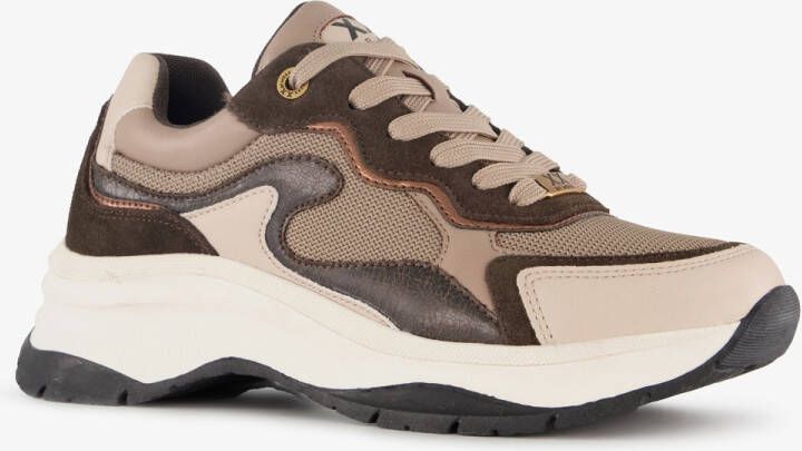 Mexx XX By dames sneakers zwart bruin Uitneembare zool