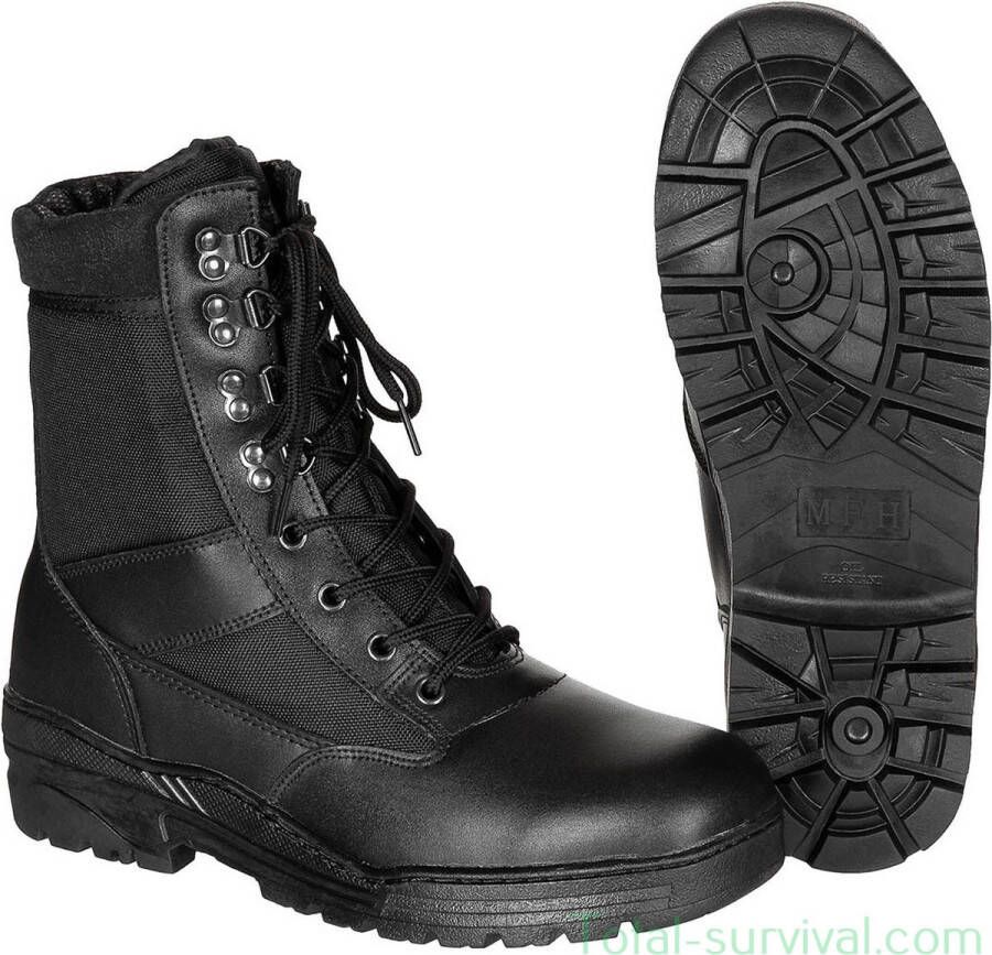 MFH Legerkisten boots Security 8-gaats hoog zwart