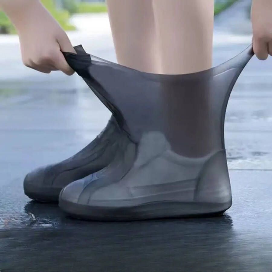 MGM-trading Set rubberen regenlaarzen voor buiten met een silicone waterdichte schoenovertrek die opnieuw kan worden gebruikt om regen tegen te houden. Meerdere kleuren om uit te kiezen duurzaam Grootte: Eén Maat Geschikt Voor Iedereen