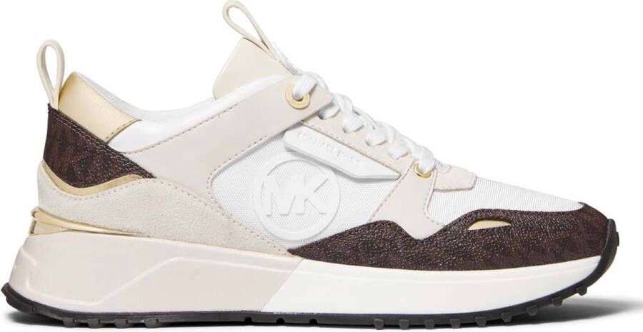 Michael Kors Theo sneaker met suède details en logo