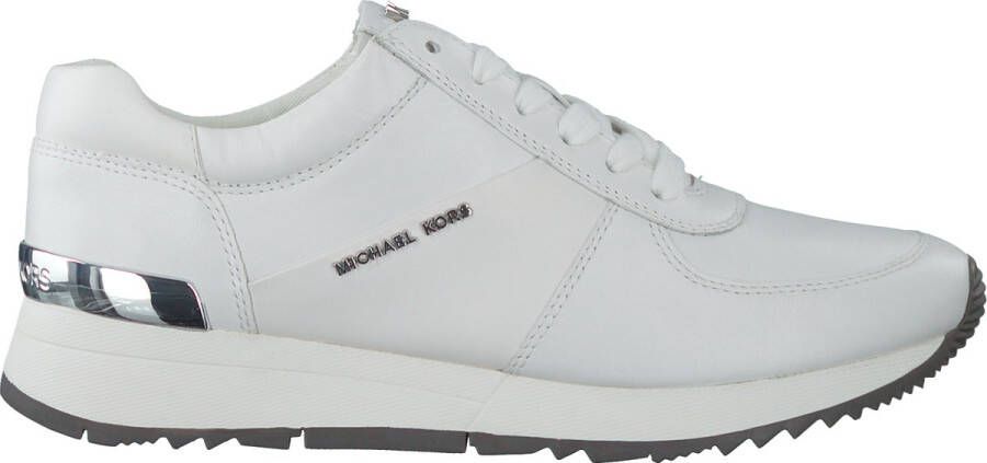 Michael Kors Witte Leren Logo Trainer Schoenen White Dames