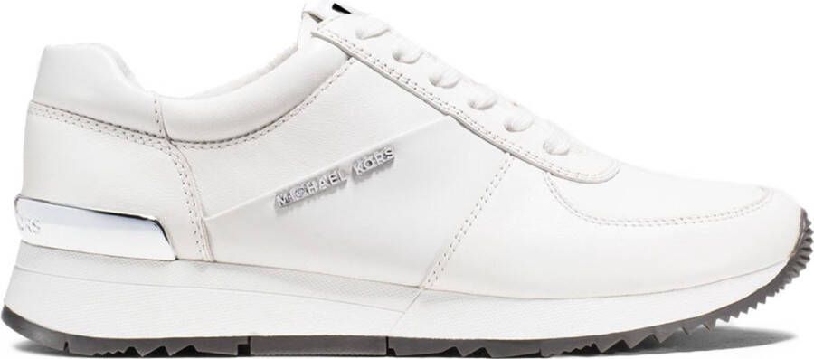 Michael Kors Witte Leren Logo Trainer Schoenen White Dames - Foto 3