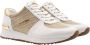 Michael Kors Allie sneaker van leer met glitter details - Thumbnail 1
