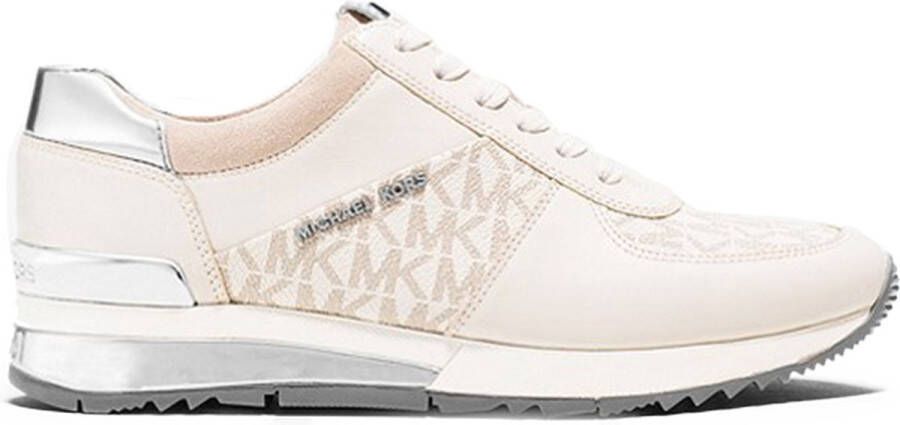 Michael Kors Allie sneaker van leer met metallic details