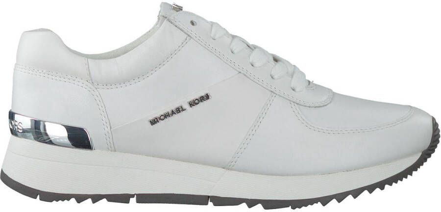 Michael Kors Witte Leren Logo Trainer Schoenen White Dames