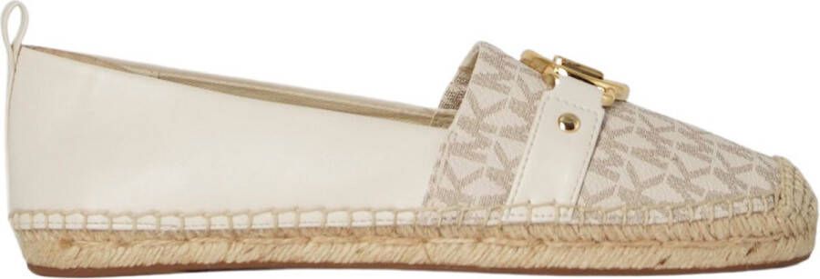 Michael Kors Rory espadrilles met gesp ecru