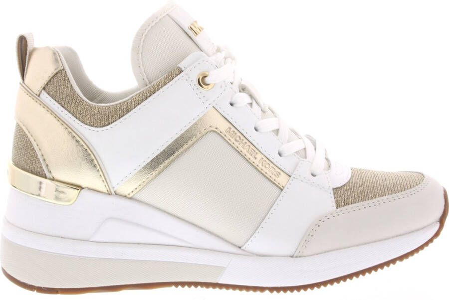 Michael Kors Dames Sneakers Georgie Trainer Pale Gold Goud ½ - Foto 2