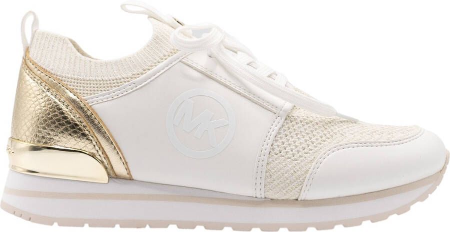 Michael Kors Dash Knit Trainer Dames Sneakers Pale Gold