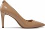 Michael Kors womens leather pumps court schoenen high heel dorothy Beige Dames - Thumbnail 2