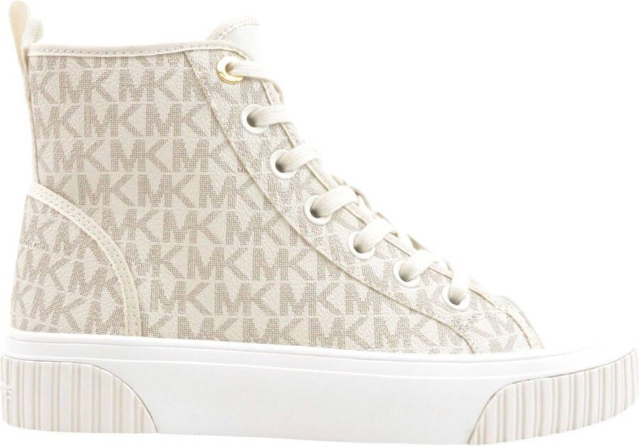 Michael Kors Gertie High Top Vanilla Dames Sneakers Beige - Foto 3