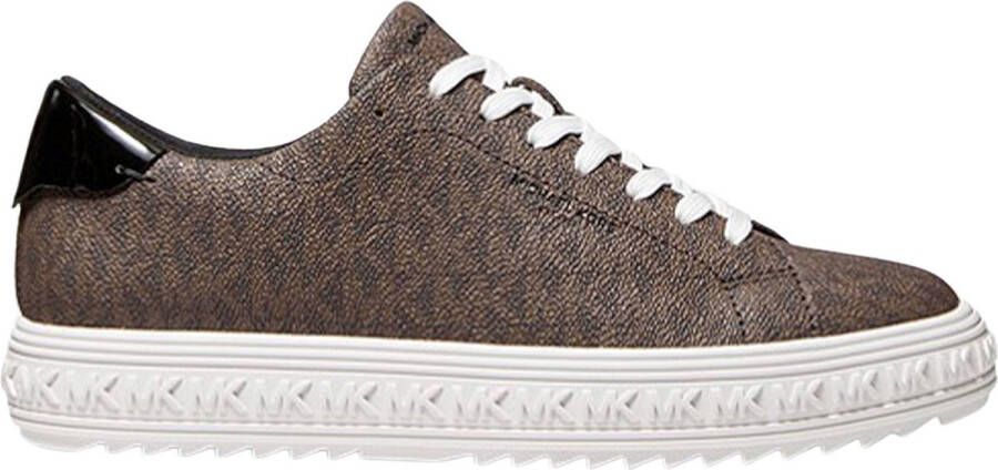 Michael Kors Grove Lace Up Dames Sneakers Brown