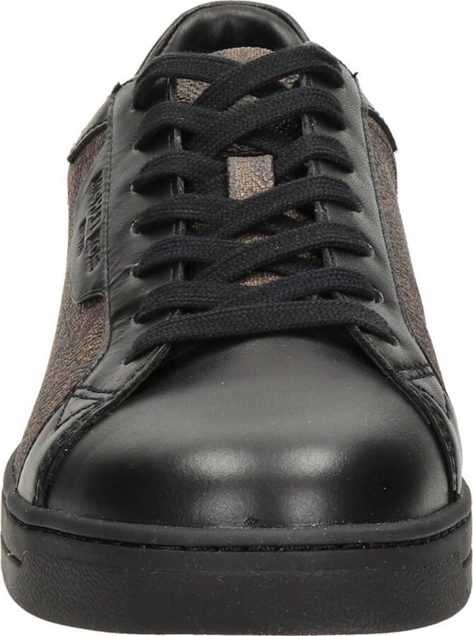 Michael Kors Keating Lace Up heren sneaker Zwart bruin