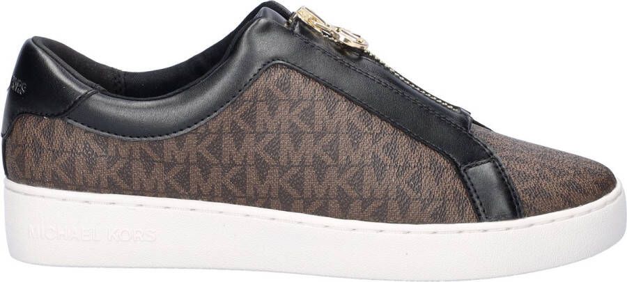 Michael Kors Keaton Zip dames sneaker Bruin