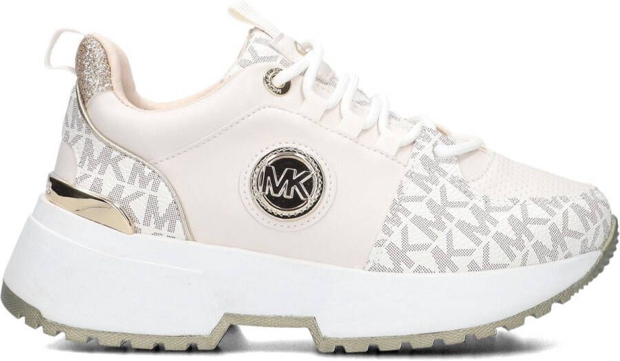Michael Kors Kids Cosmo Logo Sneakers Meisjes Beige