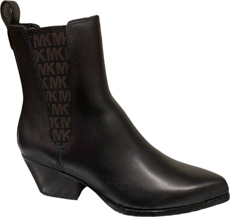 Michael Kors Kinlee Bootie Black Brown-western laars-kort laarsje