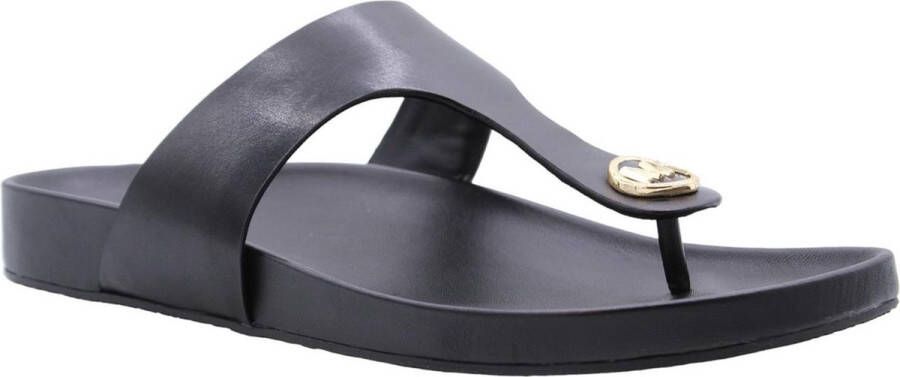 Michael Kors Stijlvolle Avaux Flip Flops voor Vrouwen Black Dames