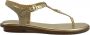 MICHAEL KORS Sandalen Dames Mallory Thong Maat: 40 Materiaal: Leer Kleur: Goud - Thumbnail 3
