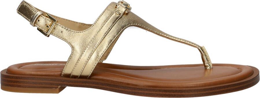 Michael Kors Mandy Thong Sandal Sandalen Dames Goud