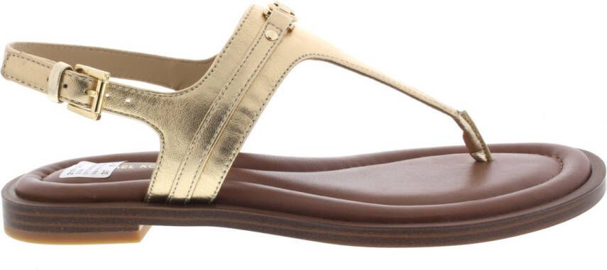 Michael Kors Mandy Thong Sandal Sandalen Dames Goud