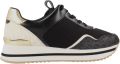MICHAEL Kors Sneakers laag 'RAINA' ivoor donkerbeige goud zwart - Zwart