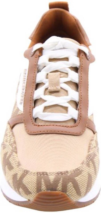 Michael Kors Allie Stride leren sneakers bruin beige wit - Foto 11