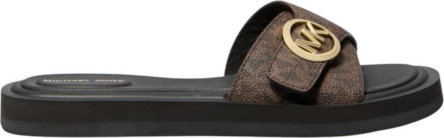 Michael Kors Dames Ballerina Bruin 40R6MKFA1B 200 Mk Pool Slide