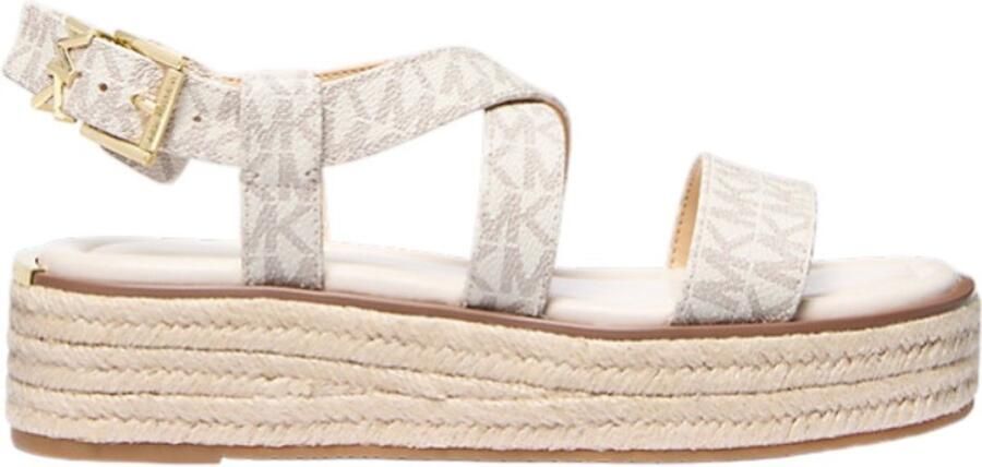 Michael Kors Dames Espadrille Bruin 40S5LYFS1B 150 Lynn Espadrille Sandal - Foto 3