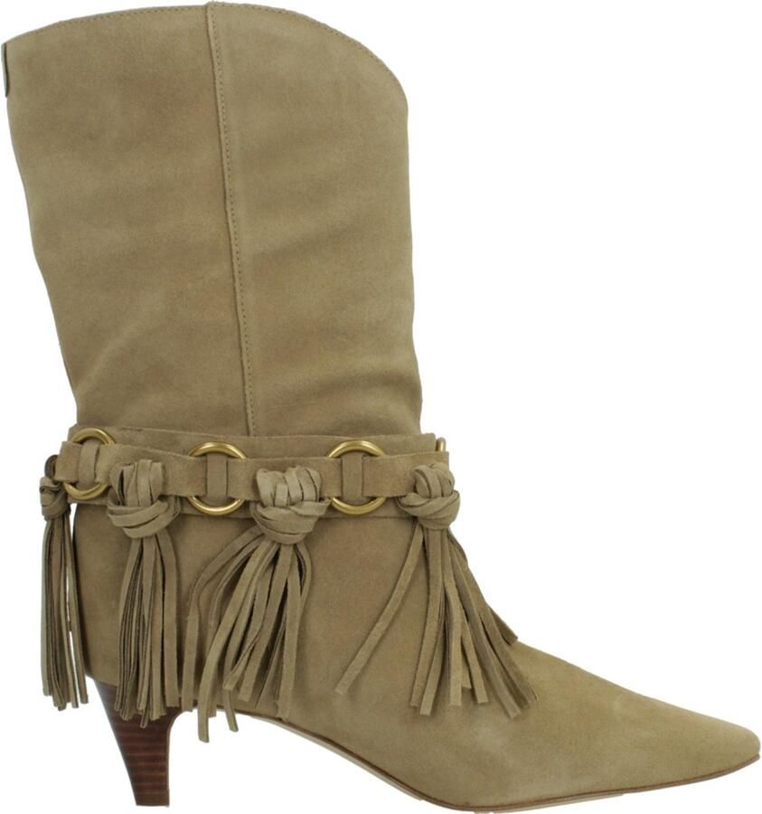 Michael Kors DANIELA FRINGE BOOT Lichtbruin