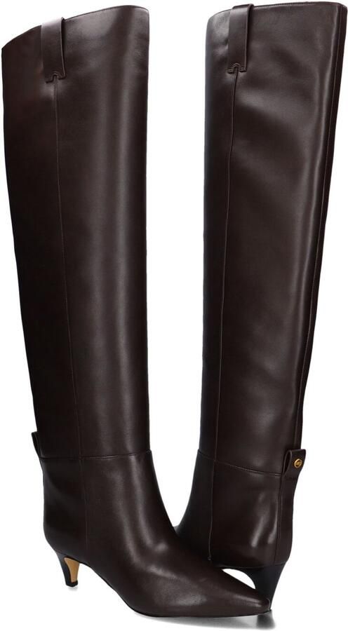 Michael Kors Daniela Kitten Boot Laarzen Leer Dames Bruin