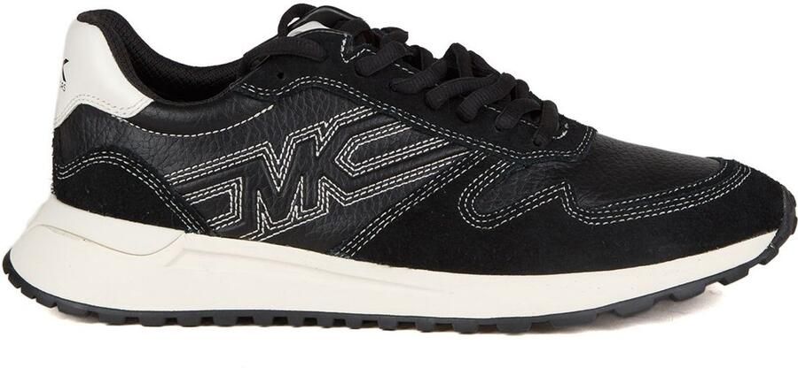 Michael Kors Dax Leather trainer Comfortabele pebbled leather en suede Modern design