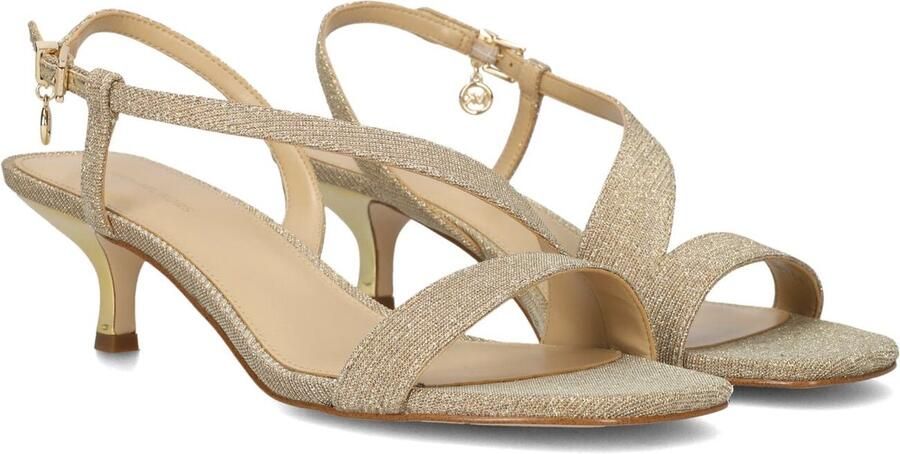 Michael Kors Jaida Kitten Sandal Hakken Dames Goudkleurig
