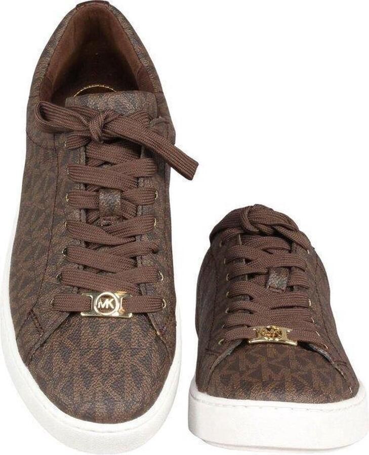 Michael Kors Keaton Lace Up Dames Sneakers Brown - Foto 2