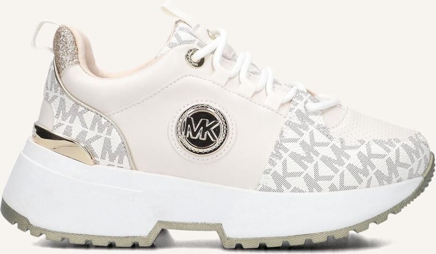 Michael Kors Kids Cosmo Logo Sneakers Meisjes Beige