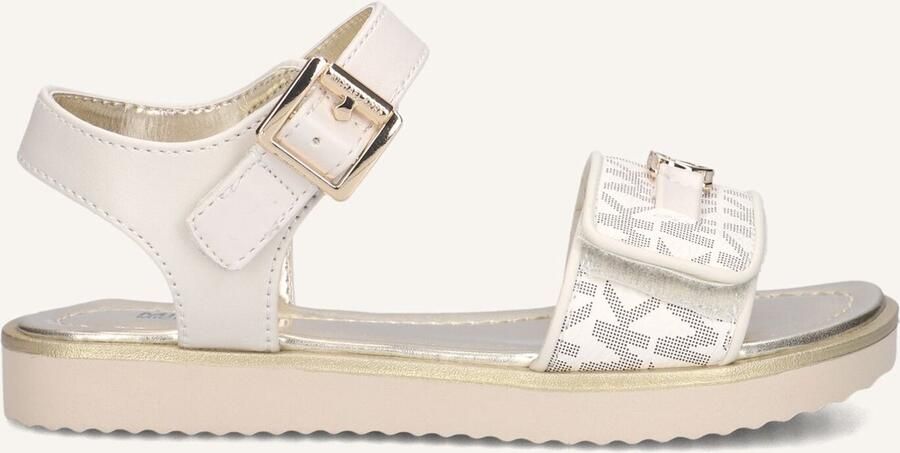 Michael Kors Kids Meisjes Platte sandalen Brandy Kieran Wit Leatherlook Plateauzool