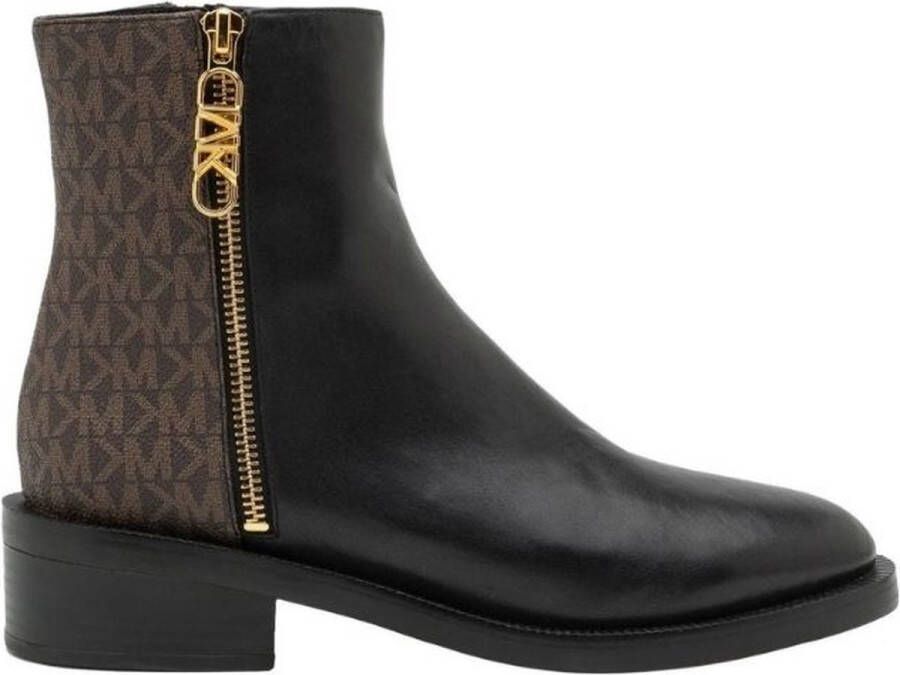 Michael Kors Regan Flat Bootie Black Brown-kort laarsje-enkel laarsje - Foto 2