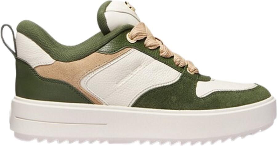 MICHAEL KORS Lage Sneakers Dames Rumi Lace Up Leer Groen