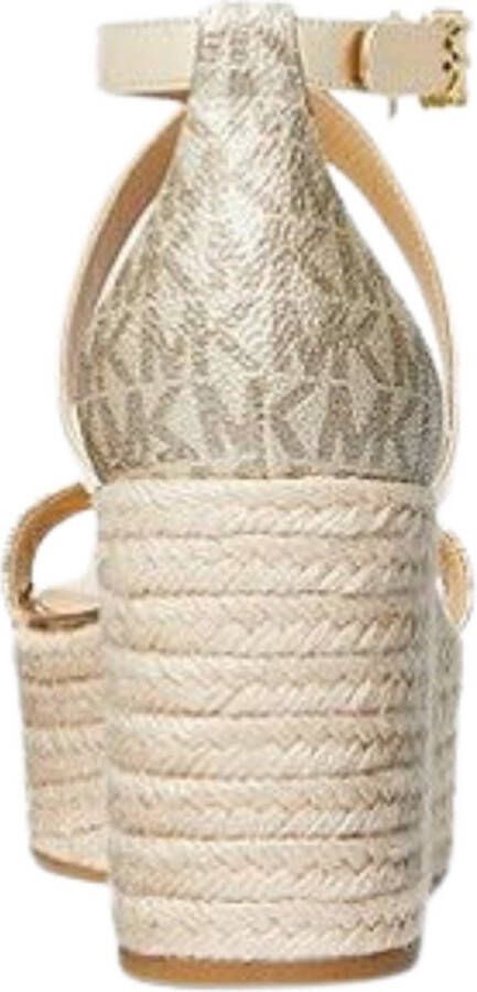 Michael Kors "Serena; Wedge Espadrille in lichtgoud"; Beige Dames - Foto 3