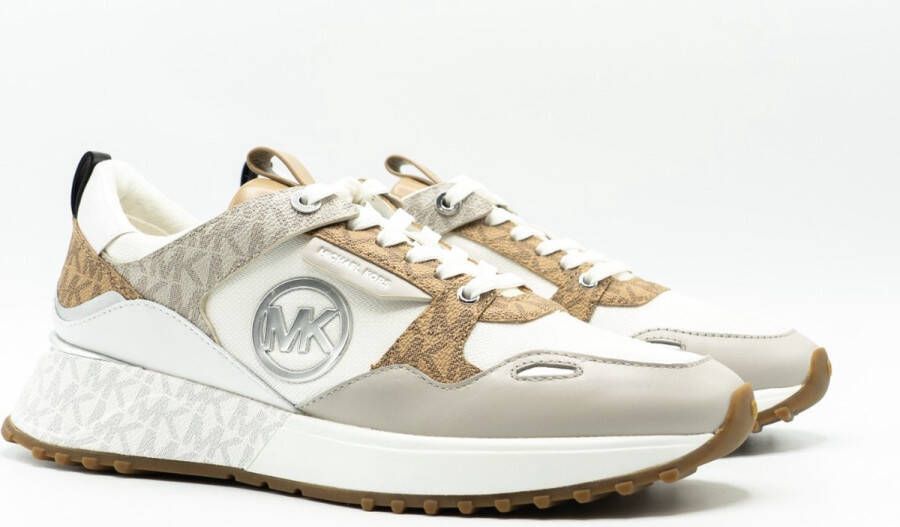 Michael Kors Theo Trainer Lage Dames Sneakers Camel Multi - Foto 2