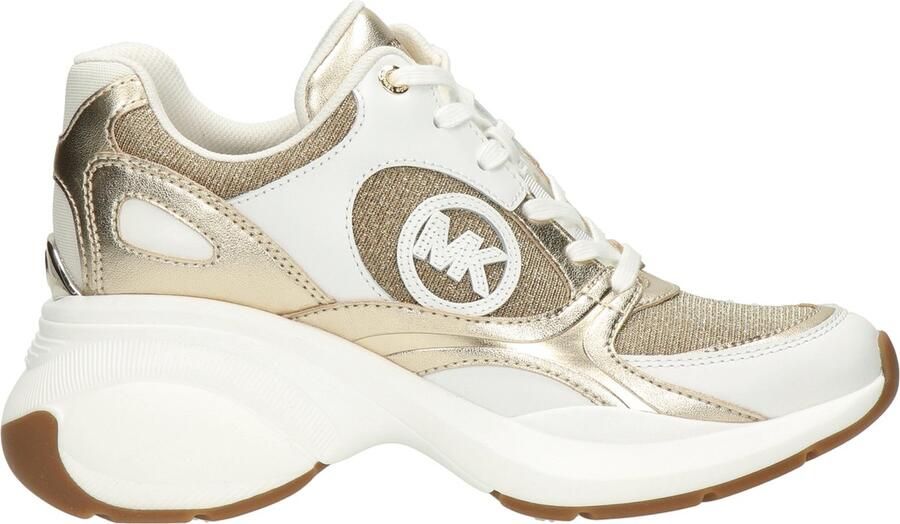 Michael Kors Zuma Trainer Sneakers Leatherlook Dames Goud